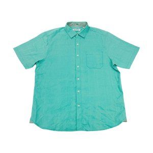 Tommy Bahama Mens Button Up Embroidered Short sz L